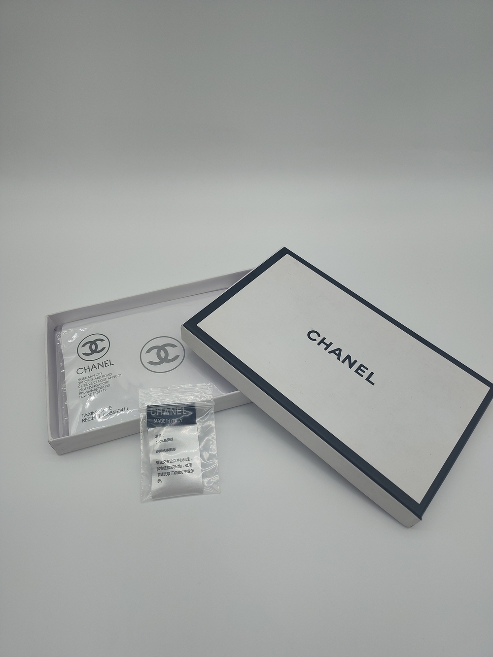 CHANEL Presentation Gift Box Receipt Boutique Label Collectible Packaging Set